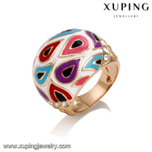 14377 Belas moda muti-cor jóias 18 k cor de ouro bonito Imitação fimger anel para as mulheres